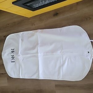 Dior White Protective Garment Cover with Black Logo